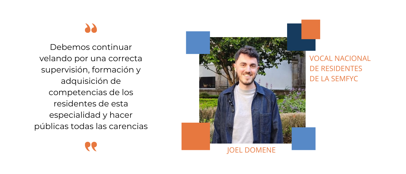 Joel Domene, nuevo vocal nacional de residentes de la semFYC: 